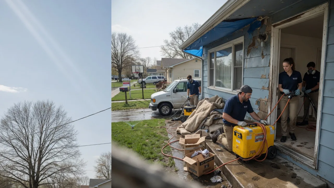 Basement Flood Cleanup in Farmer City, IL near me